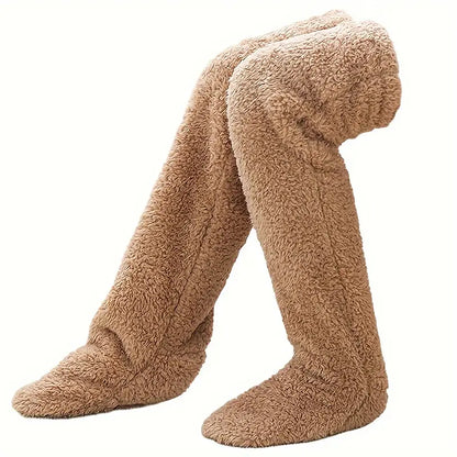 Calcetines cálidos y largos de osito